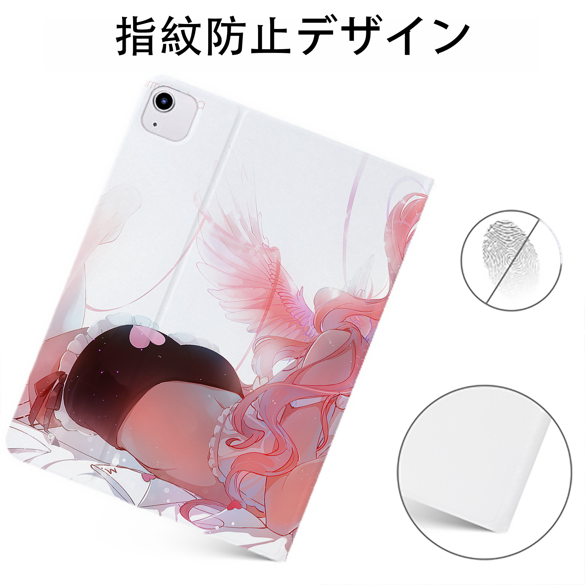 （画像用） ワンピース ONE PIECE IPadケース ペンホルダー付き ブックスタイルデザイン